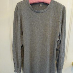 Falls Creek Size 1X Gray Pearl Studded Sweater